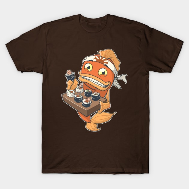 Sushi Fish T-Shirt by Dooomcat